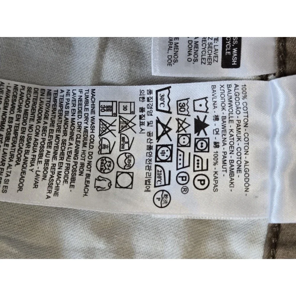 Levis Cargo Shorts Mens 36 Tan Lightweight Zipper Outdoor Camping Hiking